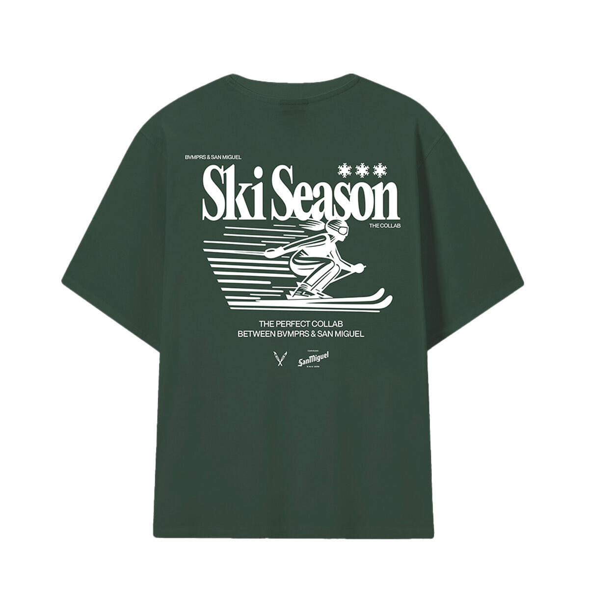 Camiseta manga corta Bvmprs x San Miguel verde