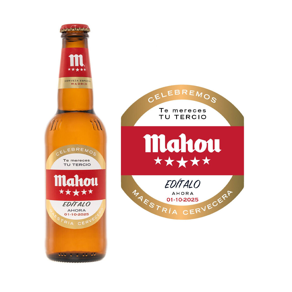 Mahou Cinco Estrellas Personalizable Celebremos